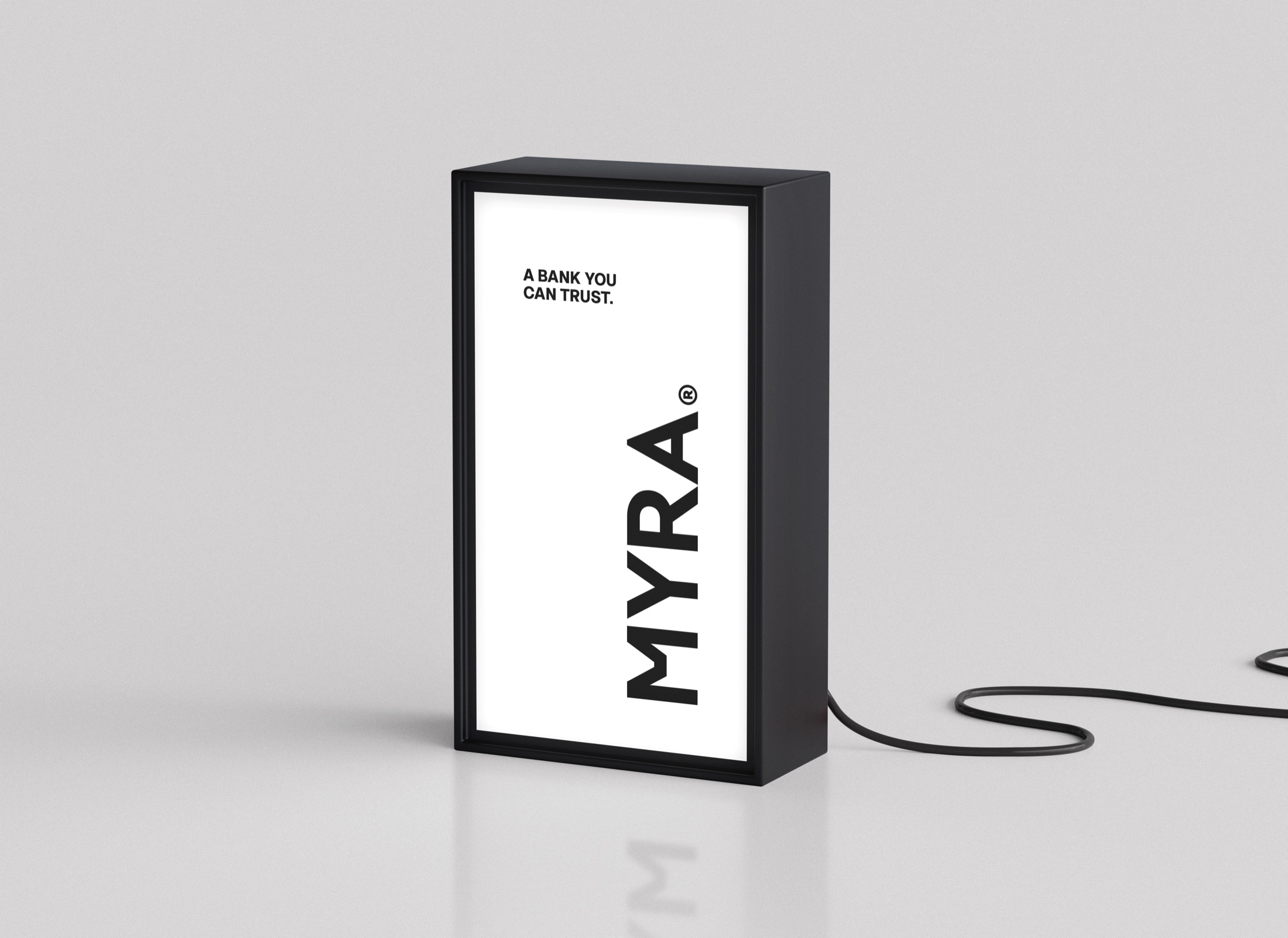 MYRA signage — A bank you can trust